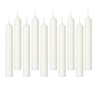 Comptoir de la Bougie - Lot de 10 Bougies Bâton "Hugo" 16cm Ivoire Blanc G