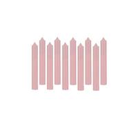 Comptoir de la Bougie - Lot de 10 Bougies Bâton Hugo 16cm Rose Clair