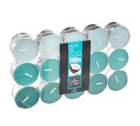 Comptoir de la Bougie - Lot de 30 Bougies Chauffe-Plat Parfumées 3,7cm Coco