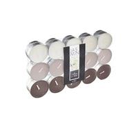 Comptoir de la Bougie - Lot de 30 Bougies Chauffe-Plat Parfumées 3,7cm Jasmin