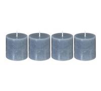 Comptoir de la Bougie - Lot de 4 Bougies Votives "Rustic" 4,5cm Gris Gris, Gris G
