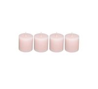 Comptoir de la Bougie - Lot de 4 Bougies Votives "Rustic" 4,5cm Rose Clair Rose G
