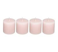 Comptoir de la Bougie - Lot de 4 Bougies Votives "Rustic" 4,5cm Rose Clair Rose G