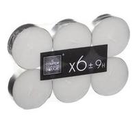 Comptoir de la Bougie - Lot de 6 Bougies Chauffe-Plat "Doxy" 5,8cm Blanc Blanc G