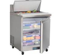 Comptoir inox réfrigéré tropicalisé de préparation 154 Litres, 8 x GN 1/6 (P)100 mm, 280 W, 220 V - MONO