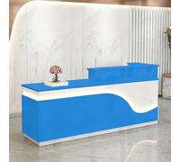 Comptoir de Réception Bois,Comptoirs D’Accueil avec Tiroirs,Convient à Une variété d'environnements de Bureau,pour Salon,Hôtel,Bureau,Magasin,Lobby 130×60×100cm Style 20 - Position élevée à gauche