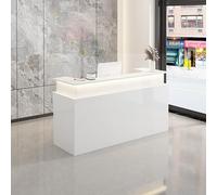 Comptoir de réception compact - Solution durable pour bureaux, salons et espaces commerciaux - Design peu encombrant pour un service client efficace