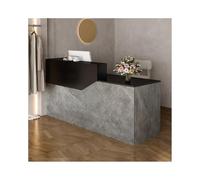 Comptoir de réception, comptoir de vente au détail, caisse, bureau, casier, table avec tiroirs et câble, comptoir de réception moderne avec tiroirs verrouillables - Comptoir de vente élégant