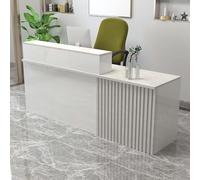 Comptoir de réception, comptoir de vente au détail, caisse, casier de bureau, table avec tiroirs, câble, bureau de réception en bois avec tiroir verrouillable, comptoir de caisse, table de b