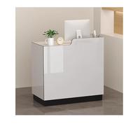 Comptoir de réception, comptoir de vente au détail, caisse, casier de bureau, table avec tiroirs, câble, bureau de réception moderne en forme de L pour bureau et salon - Comptoir de vente él