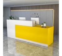 Comptoir de réception, comptoir de vente au détail, caisse, casier de bureau, table avec tiroirs et câble, comptoir de réception - Bureau pour salon, beauté, vente au détail, clinique et cai