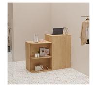 Comptoir De Réception Comptoir Magasin avec tiroirs,Comptoir Caisse Comptoir Accueil en Bois Meuble de Bureau pour la Maison Bureau Salon(Wood,80cm/31.5in)