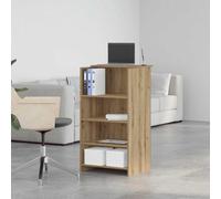 Comptoir de réception en chêne Artisan - 55 x 50 x 103,5 cm - En bois - Pour gamer, bureau, cuisine, chambre à coucher, salon