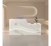 Comptoir de réception moderne avec der verrouillable et plateau de clavier pour vente au détail Chut Caissier Table avec Ders et câble pour une utilisation au bureau