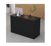 Comptoir de réception moderne avec tiroir et armoire verrouillables, station de paiement pour bureaux, hôtels et salles d'entreprise (B, L 80 cm)