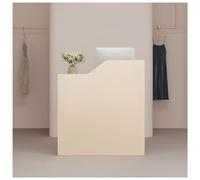 Comptoir de Réception Moderne Bureau de Coiffure Et de Dépanneur avec Des Panneaux Avant Surélevés Conception avec Trous de Passage Réservés Équipé de Tiroirs avec Serrure(Yellow1,31.5x15.7x37.4")