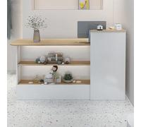 Comptoir de Réception Moderne,comptoir de Vente Au Détail de Table de Salle de Réception avec Tiroir Verrouillable Et Étagère Ouverte,Caisse de Magasin de Vêtements,pour La Beauté de Salon de Lobby