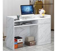 Comptoir de Réception Moderne,comptoir de Vente au détail pour Caisse avec tiroirs,Petite réception beauté Poste de Travail Informatique pour Le Bureau du Hall du Salon,pour Magasin de vêtements