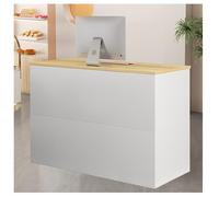 Comptoir de réception moderne de 80 cm - Table de vente pour bureau - Meuble de réception élégant - Meuble de réception contemporain pour entreprise - Solution de bureau de réception compacte