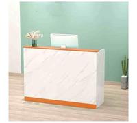 Comptoir de réception moderne, petit comptoir de caisse pour commerce de détail, avec tiroir verrouillable et étagères ouvertes pour hall d'entrée, salon de beauté, (A4, 47,2 x 15,7 x 39,3 c