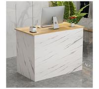 Comptoir de réception pour magasins de salon de coiffure, bureau de réception moderne (A2 L 140 x H 80 cm)