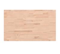 vidaXL Comptoir de salle de bain en bois massif de hêtre 100 x 60 x 4 cm