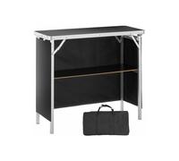 Comptoir de Stand Foire 97 5x38 5x87 cm table bar pliante longue sac transport jupe noire