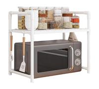 Comptoir de support pour micro-ondes, support de boulanger de cuisine | Support de micro-ondes pour le rangement du comptoir de cuisine,Support de micro-ondes pour organisateur de comptoir avec croche