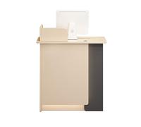 Comptoir de vente au détail avec lumières LED - Tiroir verrouillable - Comptoir de réception pour supermarchés, salons de beauté - Design moderne - 80 cm (D)