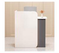 Comptoir de vente au détail avec tiroirs verrouillables et éclairage LED Bureau de réception pour salon et paiement Design moderne et solution d'espace de travail fonctionnelle