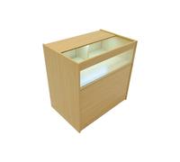 Comptoir de Vente Erable LED Intégrés B900 Portes Coulissantes [2 Clés INCLUS]