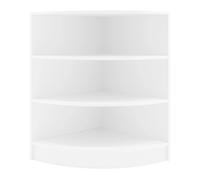 Comptoir de Vente Unité de Coin en MDF Blanc LM60 Meuble de Rangement Commerce