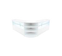 Comptoir de Ventes Verouillables Blanc à LED Ensemble Andromeda C1500 LM60