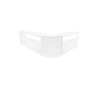 Comptoir de Ventes Verouillables en MDF Blanc à LED Ensemble B1500 CM60 TB60