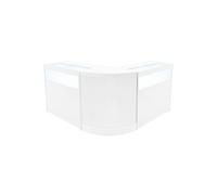 Comptoir de Ventes Verouillables en MDF Blanc à LED Ensemble Iris B900 CM60