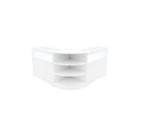 Comptoir de Ventes Verouillables en MDF Blanc à LED Ensemble Theseus B900 LM60