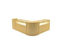 Comptoir de Ventes Verouillables en MDF Erable à LED Ensemble B1200 CM60 TB60