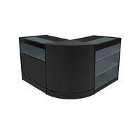 Comptoir de Ventes Verouillables en MDF Noir LED Ensemble Tritan K900 B900 CM60