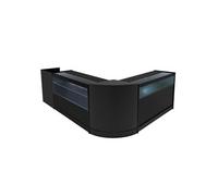 Comptoir de Ventes Verouillables Noir à LED Ensemble B1200, C1200, CM60, TB60