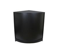 Comptoir de Ventes Vitrine de Coin - Noir 120 x 90 x 60 cm Magasin Commerce