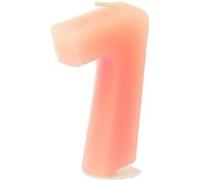 Comptoir des bougies - Lot de 3 bougies d'anniversaire de 0 à 9 - 7 Blanc G
