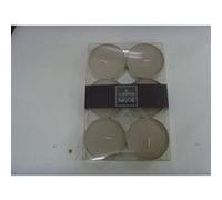 Comptoir des bougies - Lot de 6 bougies colorées - Diam. 5,9 cm - Lin Blanc G