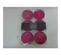Comptoir des bougies - Lot de 6 bougies colorées - Diam. 5,9 cm - Rose Rose G