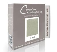 COMPTOIR DES TEINTURES - Teinture Textile - Mélange Amande (1kg de linge) - Teintures Durables pour Draps, Serviettes et Nappes - Facile à Utiliser en Machine (à Laver) ou à la Main