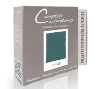 COMPTOIR DES TEINTURES - Teinture Textile - Mélange Eucalyptud (1kg de linge) - Teintures Durables pour Draps, Serviettes et Nappes - Facile à Utiliser en Machine (à Laver) ou à la Main