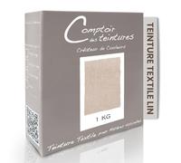 COMPTOIR DES TEINTURES - Teinture Textile - Mélange Lin 1kg - Linges de Maison - Teintures Durables pour Draps, Serviettes et Nappes - Facile à Utiliser en Machine à Laver