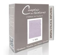 COMPTOIR DES TEINTURES - Teinture Textile - Mélange Parme (1kg de linge) - Teintures Durables pour Draps, Serviettes et Nappes - Facile à Utiliser en Machine (à Laver) ou à la Main