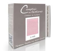 COMPTOIR DES TEINTURES - Teinture Textile - Mélange Rose Ballerine 2kg - Linges de Maison - Teintures Durables pour Draps, Serviettes et Nappes - Facile à Utiliser en Machine à Laver