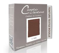 COMPTOIR DES TEINTURES - Teinture Textile - Mélange Rouille 1kg - Linges de Maison - Teintures Durables pour Draps, Serviettes et Nappes - Facile à Utiliser en Machine à Laver