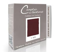 COMPTOIR DES TEINTURES - Teinture Textile - Mélange Sang De Boeuf 1kg - Linges de Maison - Teintures Durables pour Draps, Serviettes et Nappes - Facile à Utiliser en Machine à Laver